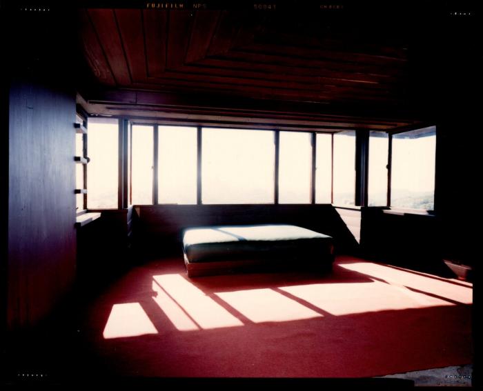 Interior View Showing Window and Bed, Retreat for Eleanor Oboler ("Eleanor's Retreat")
