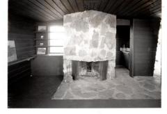 Interior View Showing Fireplace, Retreat for Eleanor Oboler ("Eleanor's Retreat")
