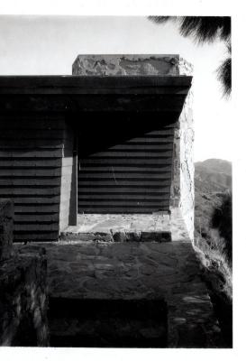 Exterior Side View (detail), Retreat for Eleanor Oboler ("Eleanor's Retreat")