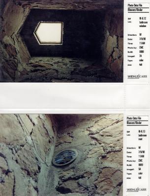 Photo Data File 1: Interior Condition Photograph Sheets of "Eleanor's Retreat", Images Ri 6.12 - Ri 6.13