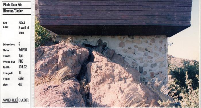 Photo Data File 1: Site Condition Photograph Sheets of "Eleanor's Retreat", Image Rx 5.3