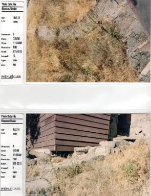 Photo Data File 1: Site Condition Photograph Sheets of "Eleanor's Retreat", Images Rx 2.13 - Rx 2.14