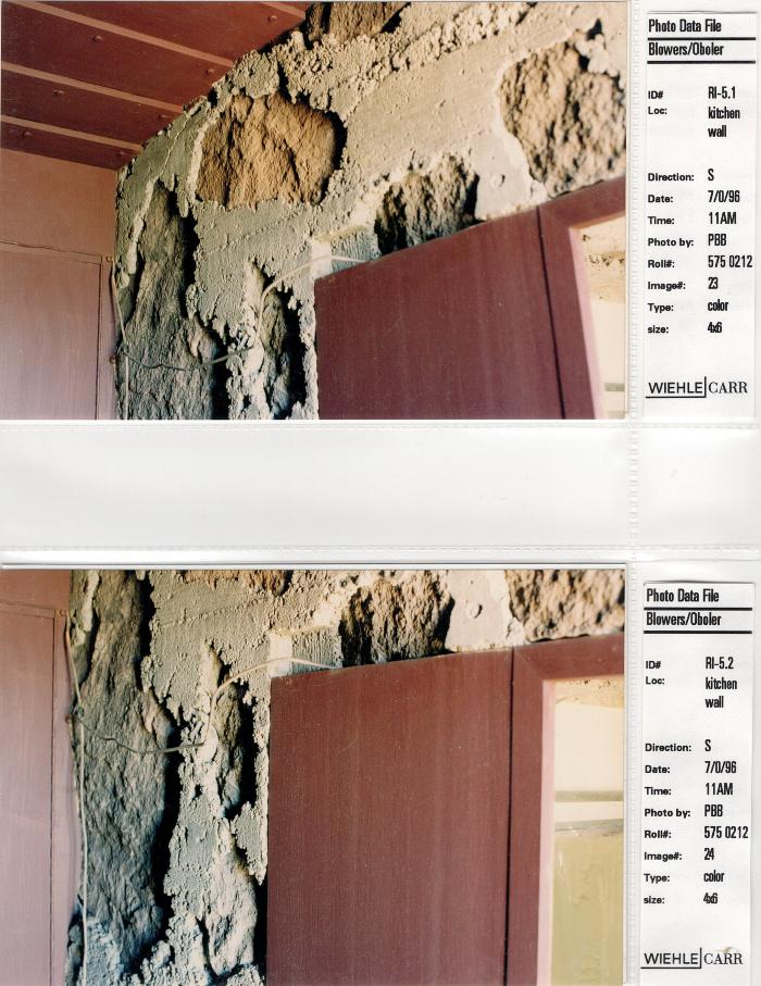 Photo Data File 1: Interior Condition Photograph Sheets of "Eleanor's Retreat", Images Ri 5.1 - Ri 5.2