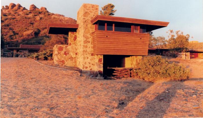 Exterior Perspective View, Retreat for Eleanor Oboler ("Eleanor's Retreat")