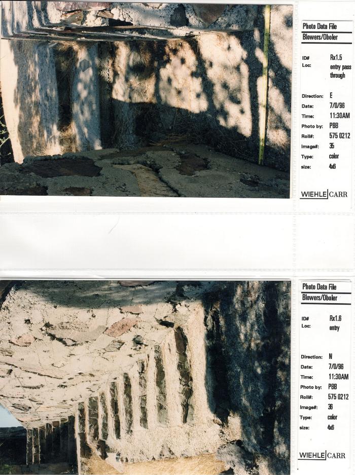 Photo Data File 1: Site Condition Photograph Sheets of "Eleanor's Retreat", Images Rx 1.5 - Rx 1.6
