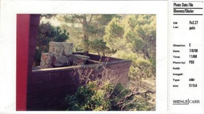 Photo Data File 1: Site Condition Photograph Sheets of "Eleanor's Retreat", Image Rx 2.27