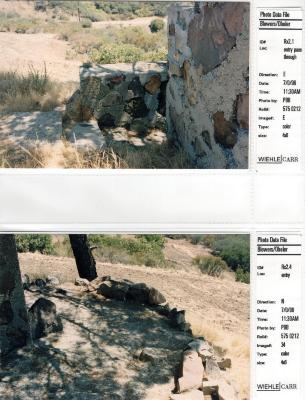 Photo Data File 1: Site Condition Photograph Sheets of "Eleanor's Retreat", Images Rx 2.1 - Rx 2.4