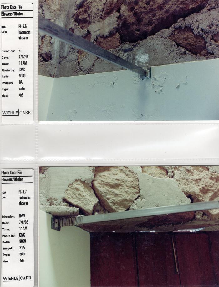 Photo Data File 1: Interior Condition Photograph Sheets of "Eleanor's Retreat", Images Ri 6.6 - Ri 6.7