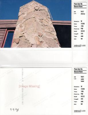 Photo Data File 1: Site Condition Photograph Sheets of "Eleanor's Retreat", Images Rx 6.3 - Rx 6.4 [image missing]
