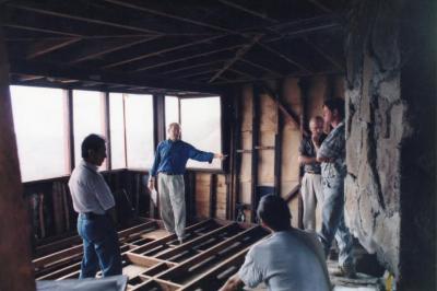 View Looking Toward Window With Group of People, Retreat for Eleanor Oboler ("Eleanor's Retreat")
