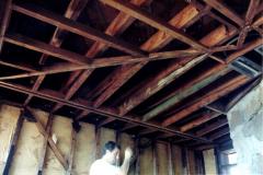 View Showing Ceiling Frame and Rafters, Retreat for Eleanor Oboler ("Eleanor's Retreat")