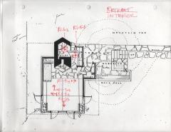 Site Plan with Annotations for Interior Photography, "Eleanor's Retreat"