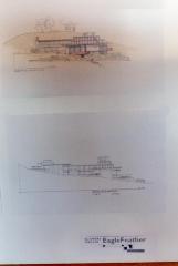 Masterplan of Arch Oboler Estate for Dorothy Blowers, Photo Data File 2: Detail View of Drawing Panel Showing New House Design