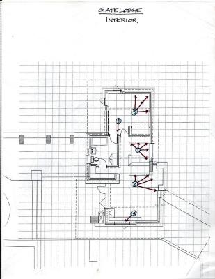 Masterplan of Arch Oboler Estate for Dorothy Blowers, Photo Data File 2: Interior Floor Plan With Photograph Locations