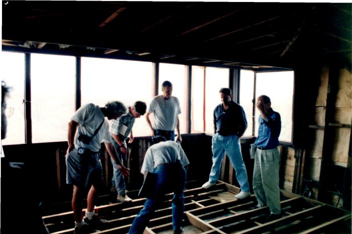 View Looking Toward Window With Group of People, Retreat for Eleanor Oboler ("Eleanor's Retreat")