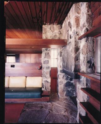 Masterplan of Arch Oboler Estate for Dorothy Blowers, Photo Data File 2: Interior View of Gate Lodge (view #3035-2)
