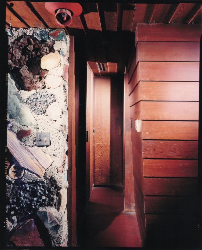 Masterplan of Arch Oboler Estate for Dorothy Blowers, Photo Data File 2: Interior View of Gate Lodge (view #3035-5)