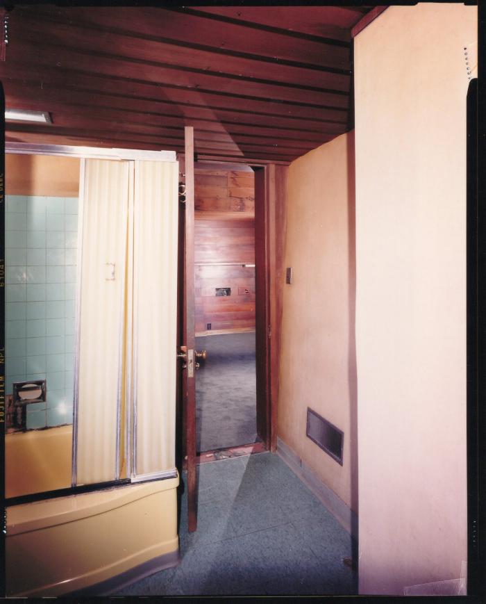 Masterplan of Arch Oboler Estate for Dorothy Blowers, Photo Data File 2: Interior View of Gate Lodge (view #3035-41)