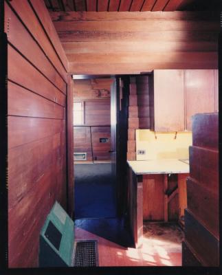 Masterplan of Arch Oboler Estate for Dorothy Blowers, Photo Data File 2: Interior View of Gate Lodge (view #3035-17)