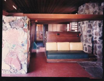 Masterplan of Arch Oboler Estate for Dorothy Blowers, Photo Data File 2: Interior View of Gate Lodge (view #3035-3)