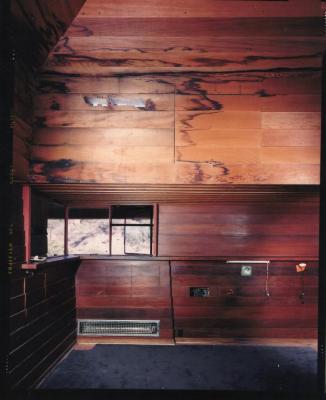 Masterplan of Arch Oboler Estate for Dorothy Blowers, Photo Data File 2: Interior View of Gate Lodge (view #3035-7)