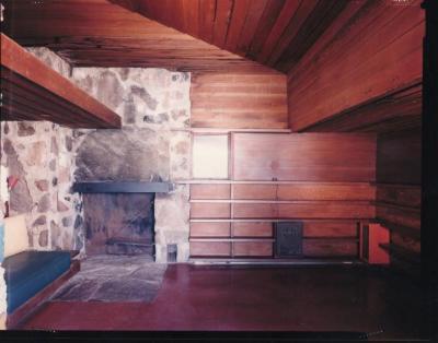 Masterplan of Arch Oboler Estate for Dorothy Blowers, Photo Data File 2: Interior View of Gate Lodge (view #3035-4)