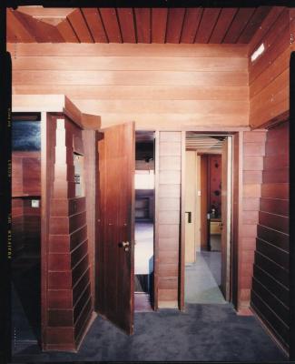 Masterplan of Arch Oboler Estate for Dorothy Blowers, Photo Data File 2: Interior View of Gate Lodge (view #3035-13)