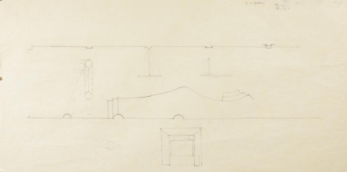 Main Floor Plan Showing Gallery Panels and Seating, India Ink Gallery, project