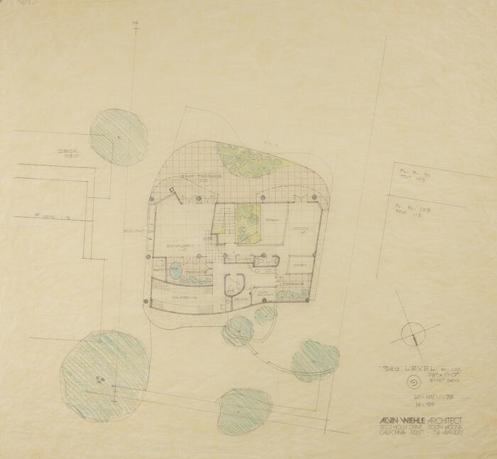 Third Level Floor Plan, House for Kenn and Lydia Himes, scheme 2, project (1979)