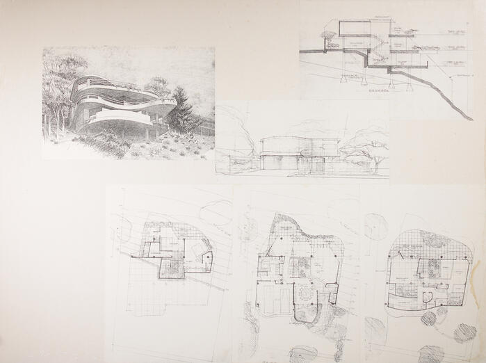 Panel Showing Design for Himes House, Architecture Laguna '83 Exhibition (1983)
