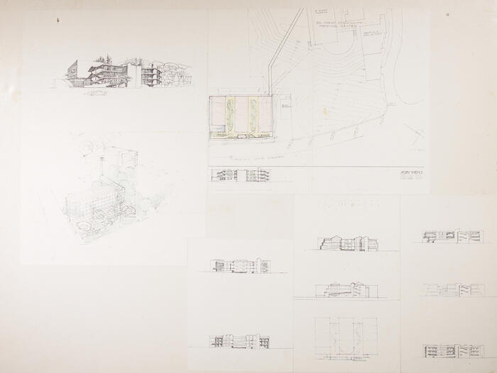 Panel Showing Design for Medical Building, Architecture Laguna '83 Exhibition (1983)