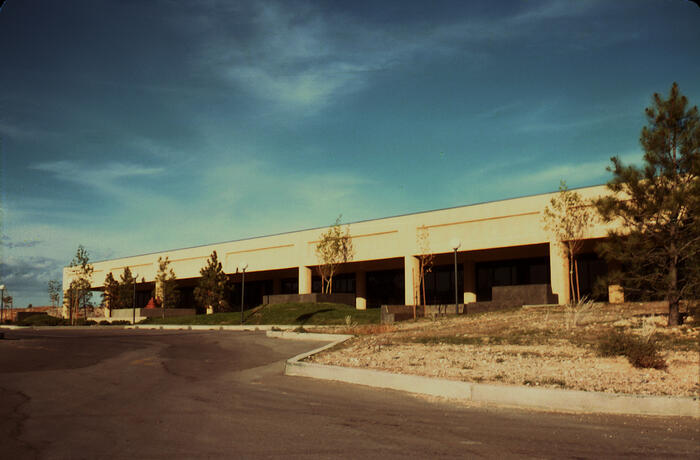 Site: View of Existing Structure at Cochiti Lake Commercial Center, Design Guidelines for Great Western Cities, Inc. (1977)