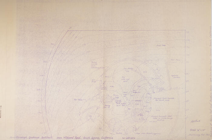 Landscape Plan, House Remodel for Alexis Asnis (1982)