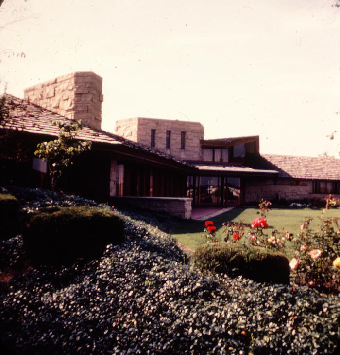 Perspective View (detail): House for John F. Heimenz (1965)