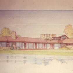 Perspective View, House for John F. Heimenz (1965)