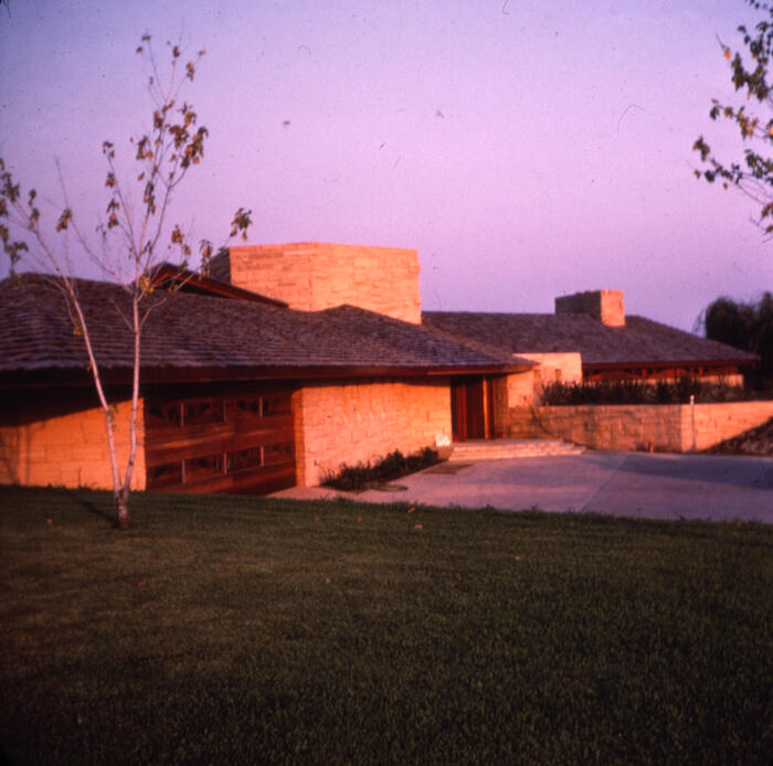 Exterior View (detail), House for John F. Hiemenz