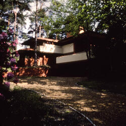 Exterior Perspective View: House for Firoz J. Mehta ("Rhododendron") (1980)