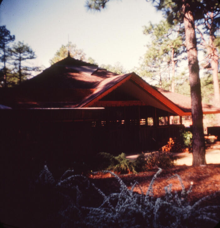 Exterior View of Stables (detail), House and Estate Buildings for Diana Dodge ("Ponds and Pines")