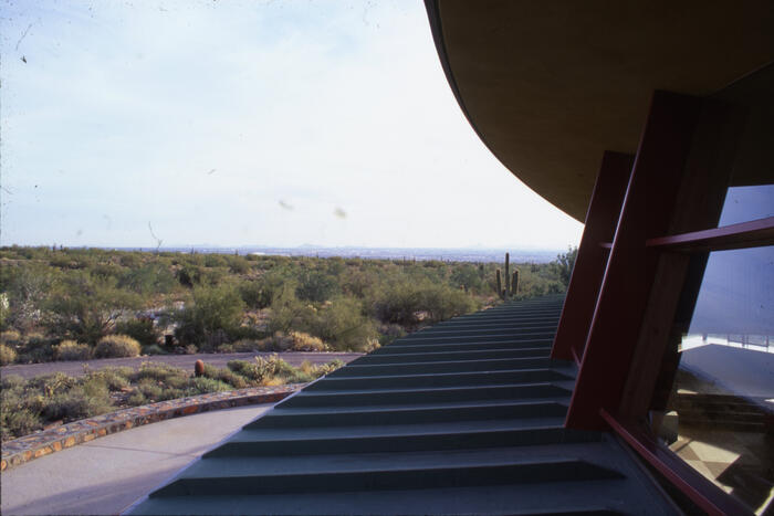 View of Roof (detail), House for David Elgin and Annaliese Dodge ("Poppyfield 2") [Scottsdale, Arizona] (1989)