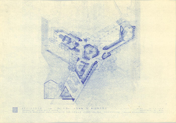 Presentation Drawing: Floor Plan, House for John F. Hiemenz