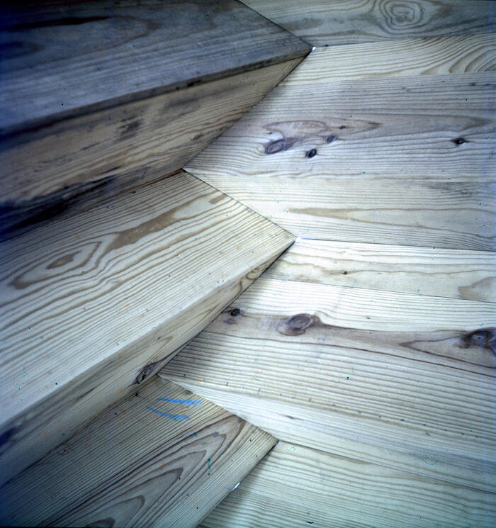 Construction View Showing Woodwork Detail, Snow Flake Motel for Mr. and Mrs. Sarkasian