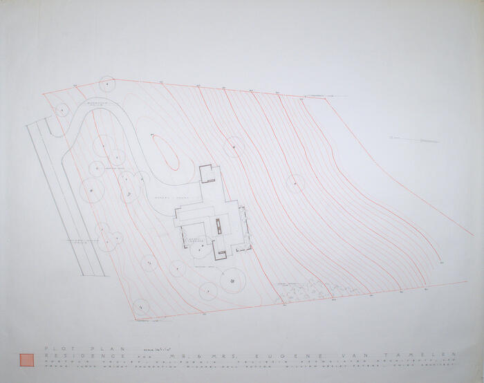 Plot Plan, House for Eugene Van Talenen
