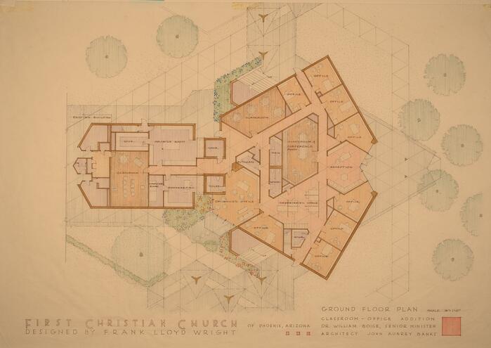 Ground Floor Plan, First Christian Church