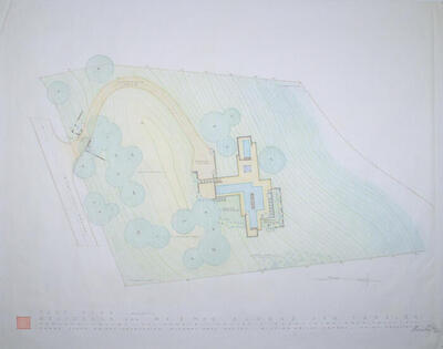 Drawing: Plot Plan With Alternate Driveway Placement, House for Eugene Van Talenen