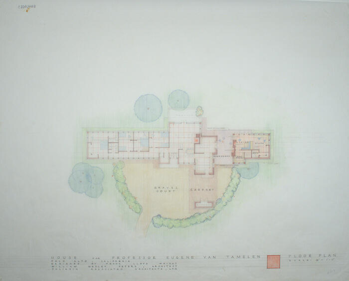 Floor Plan, House for Eugene Van Talenen