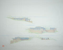 West, South, and East Elevations, House for Eugene Van Talenen