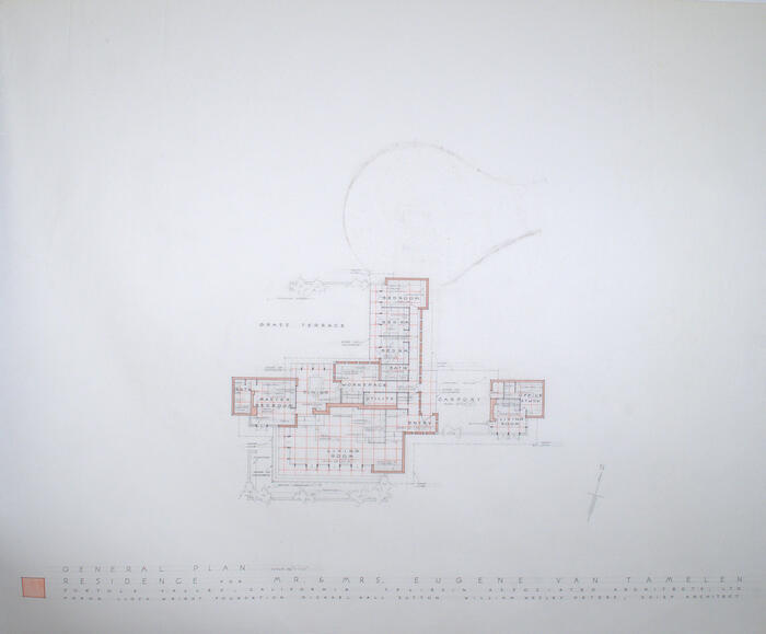 General Plan, House for Eugene Van Talenen