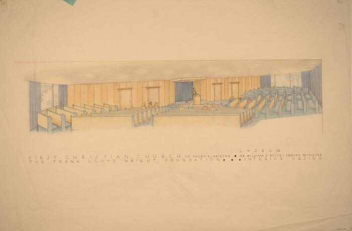 Cross Section of Sanctuary, First Christian Church