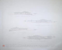 Drawing: West, North, South, and East Elevations, House for Eugene Van Talenen