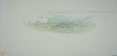 Drawing: Aerial Perspective View, House for Eugene Van Talenen